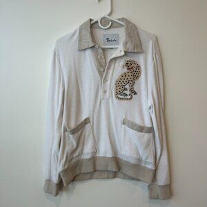 Tombolo Sun Leopard Cabana Long Sleeve Size Small